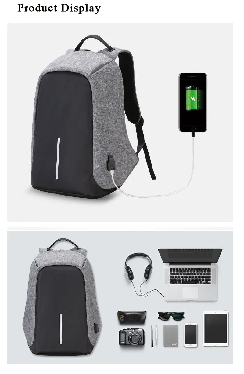 Anti Theft Backpack with Usb Charging & Laptop Pocket