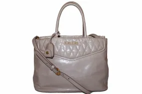 Authentic Miu Miu Cipria Vitello Shine Trapu Leather Hand Bag/Shoulder Bag
