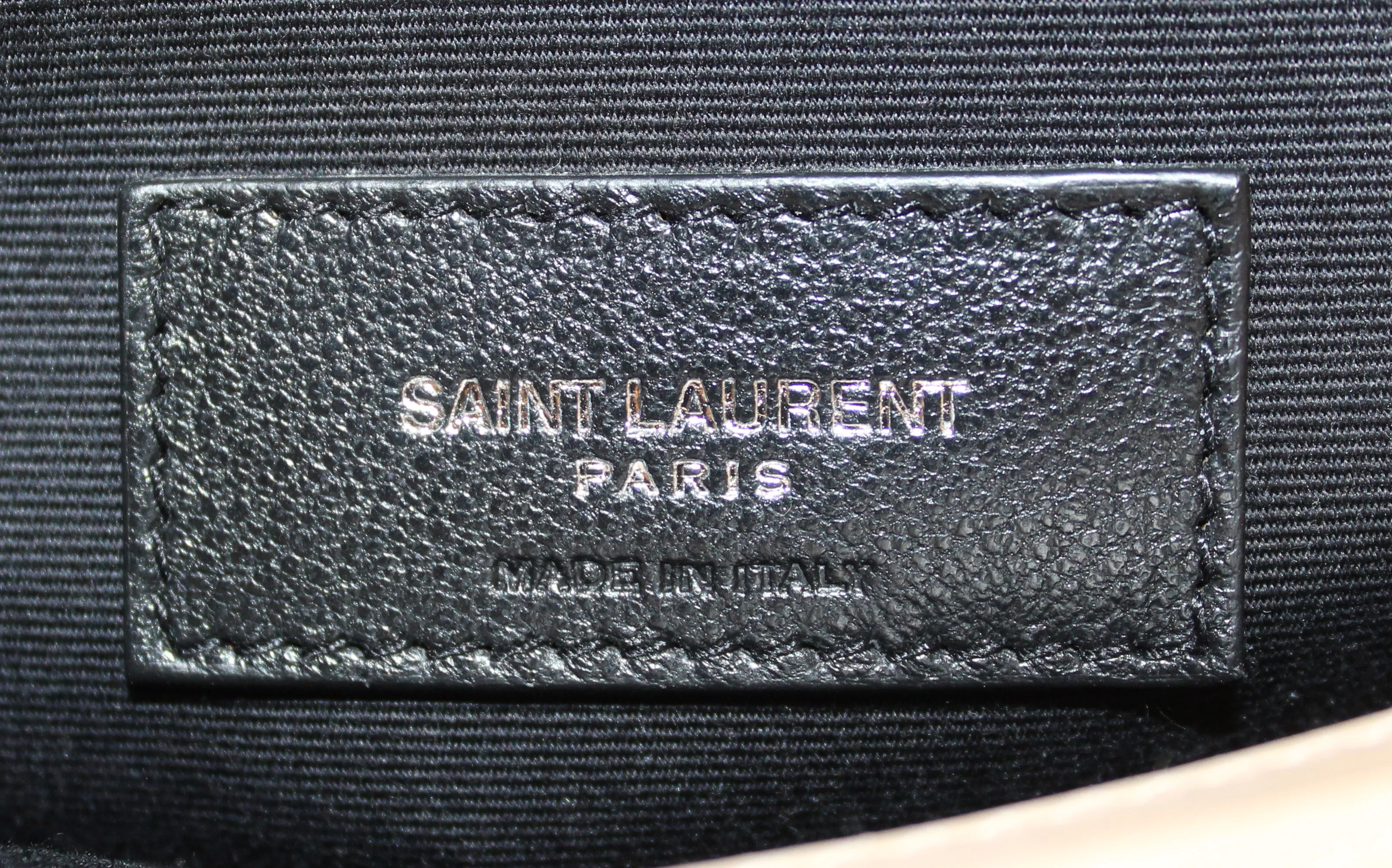 Authentic Yves Saint Laurent Dark Beige Matelasse Y Leather Medium LouLou Bag