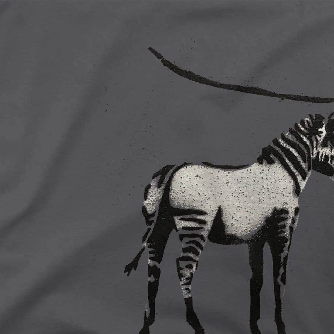 Banksy Zebra Stripes Artwork T-Shirt