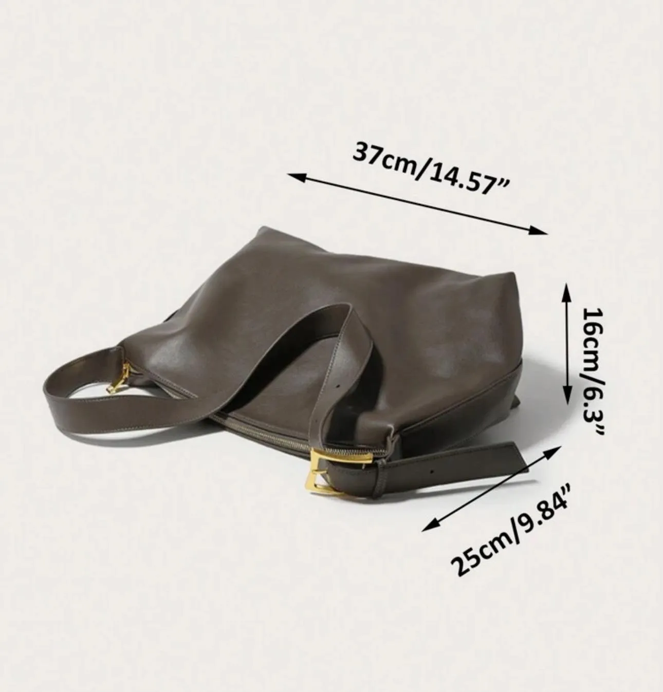 BOLSO Leather Commuters Shoulder Bag
