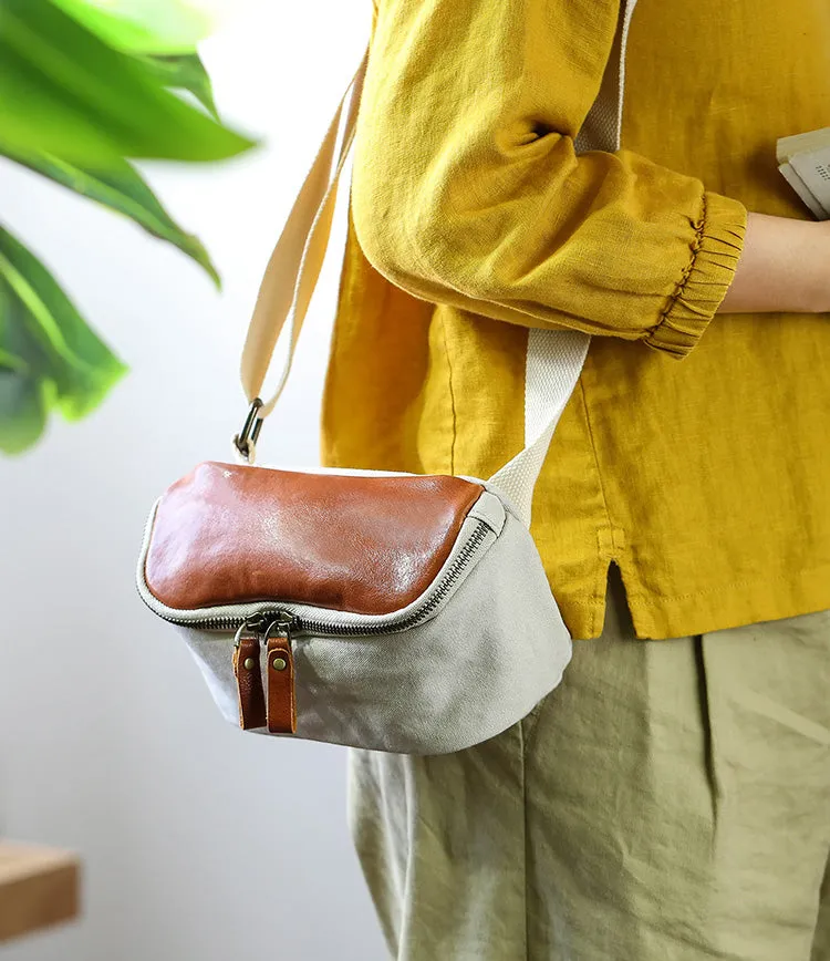 Chic Women's Canvas Crossbody Bag Cross Over Shoulder Purse