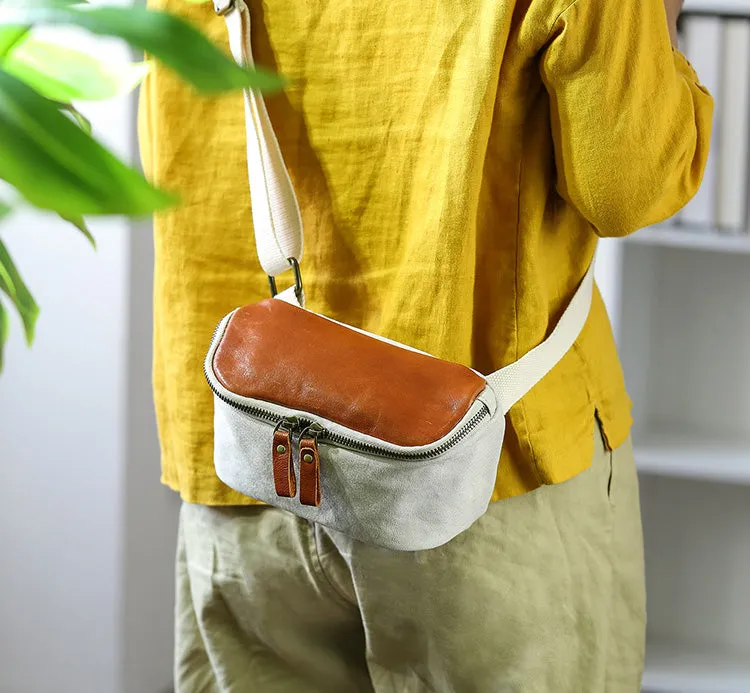 Chic Women's Canvas Crossbody Bag Cross Over Shoulder Purse