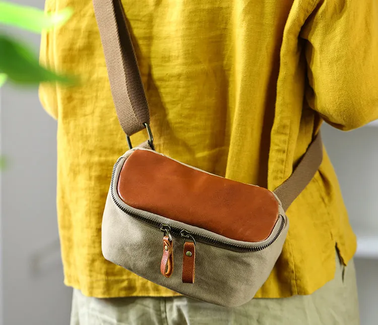 Chic Women's Canvas Crossbody Bag Cross Over Shoulder Purse