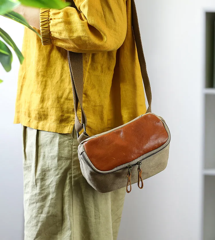 Chic Women's Canvas Crossbody Bag Cross Over Shoulder Purse