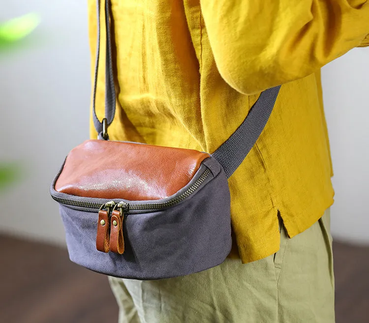 Chic Women's Canvas Crossbody Bag Cross Over Shoulder Purse