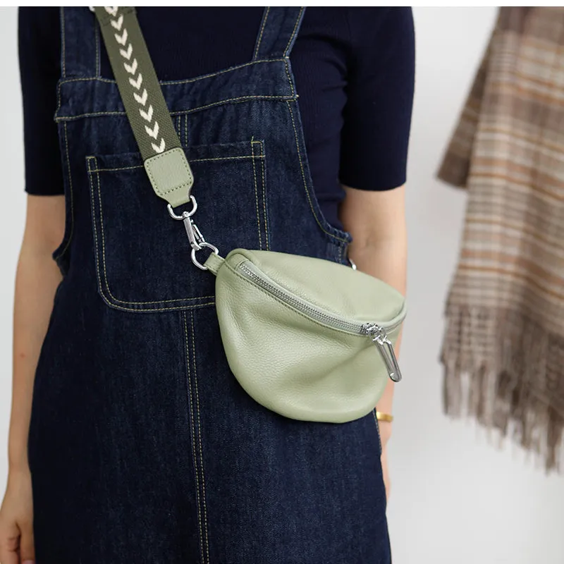 Chic Women's Crossbody Chest Bag Leather Sling Pack For Women