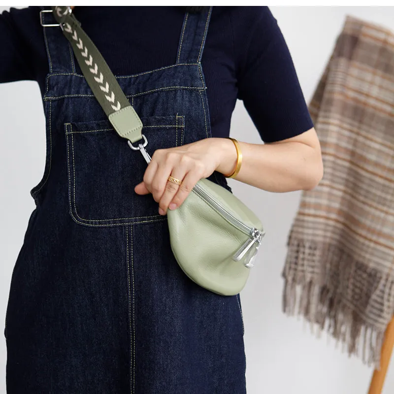 Chic Women's Crossbody Chest Bag Leather Sling Pack For Women