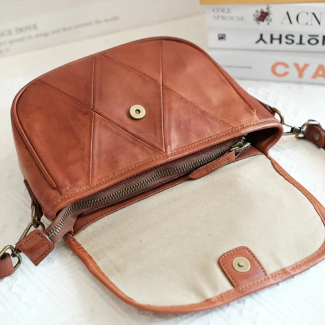 Chic Womens Leather Satchel Bag Leather Crossbody Purse