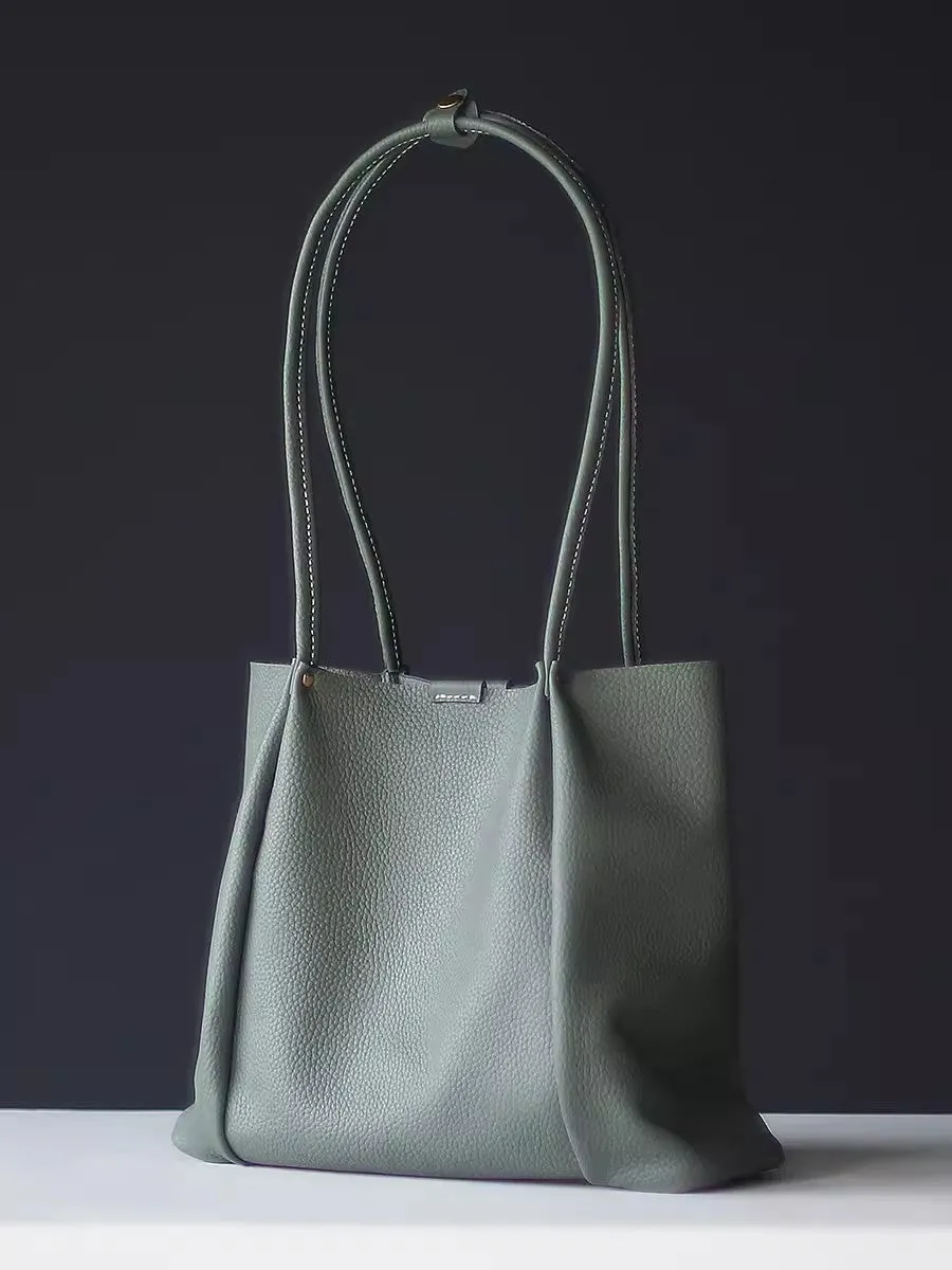 Chic Womens Small Leather Tote Bag Soft Leather Tote Handbags