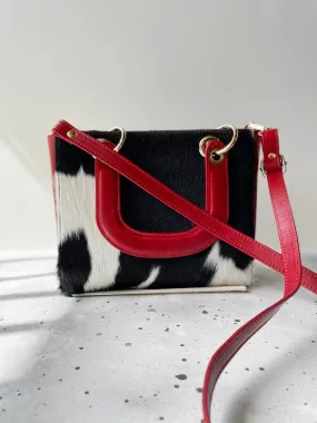 Cow hide Bucket Bag Real Leather Hair On Hide Free Shipping
