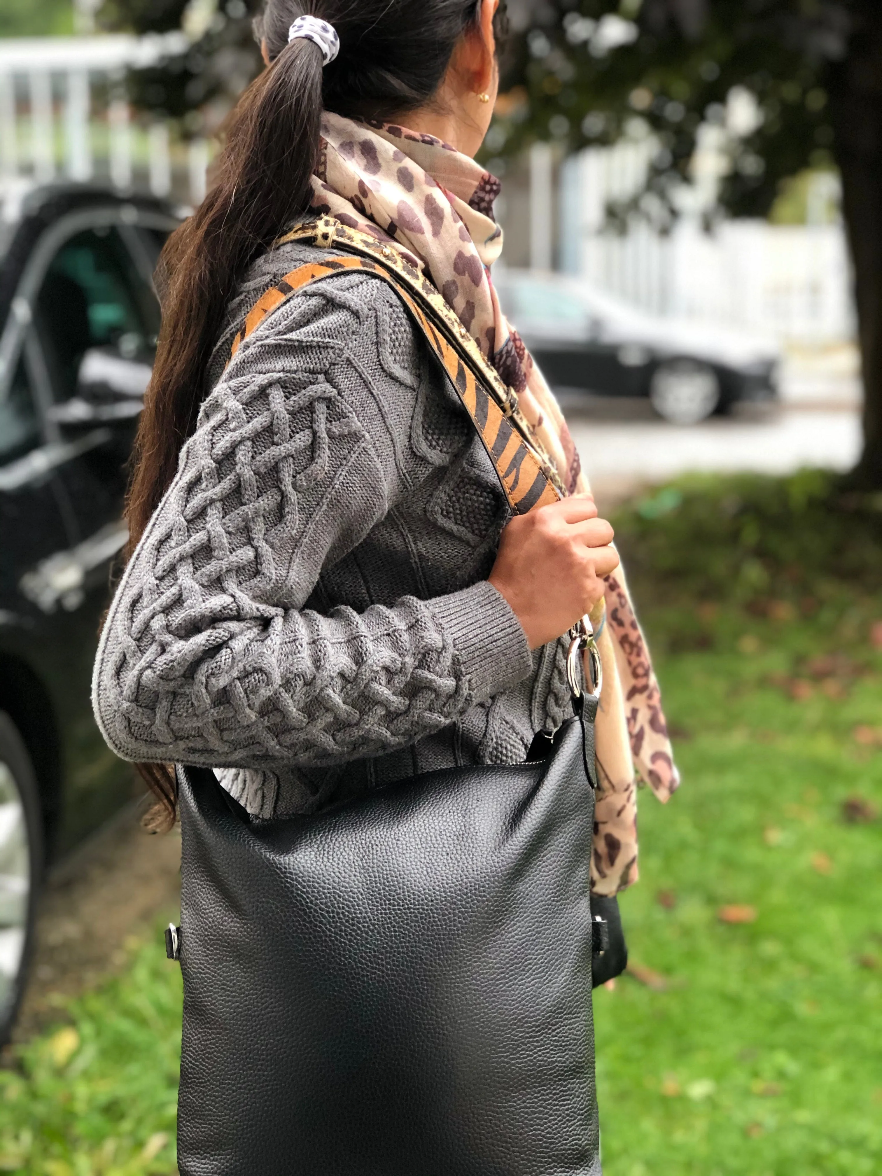 Cow Print Hobo Shoulder Strap Pony Skin Replacement RS400