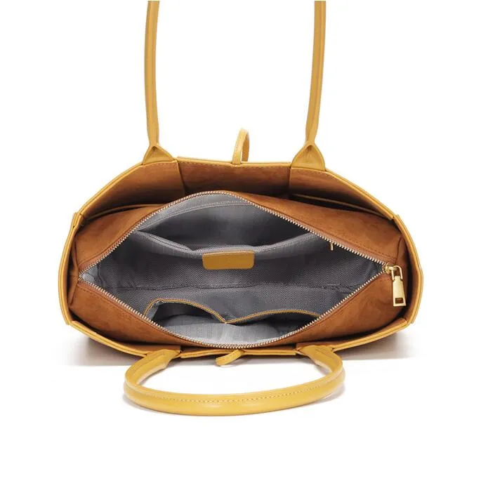 Cute Women's Genuine Leather Tote Bag Shoulder Handbags For Women