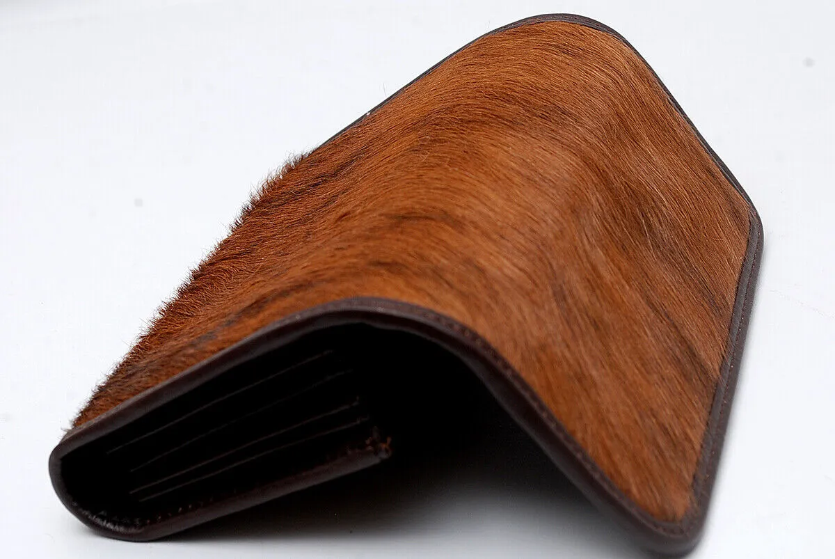 dark brown mini cowhide purse