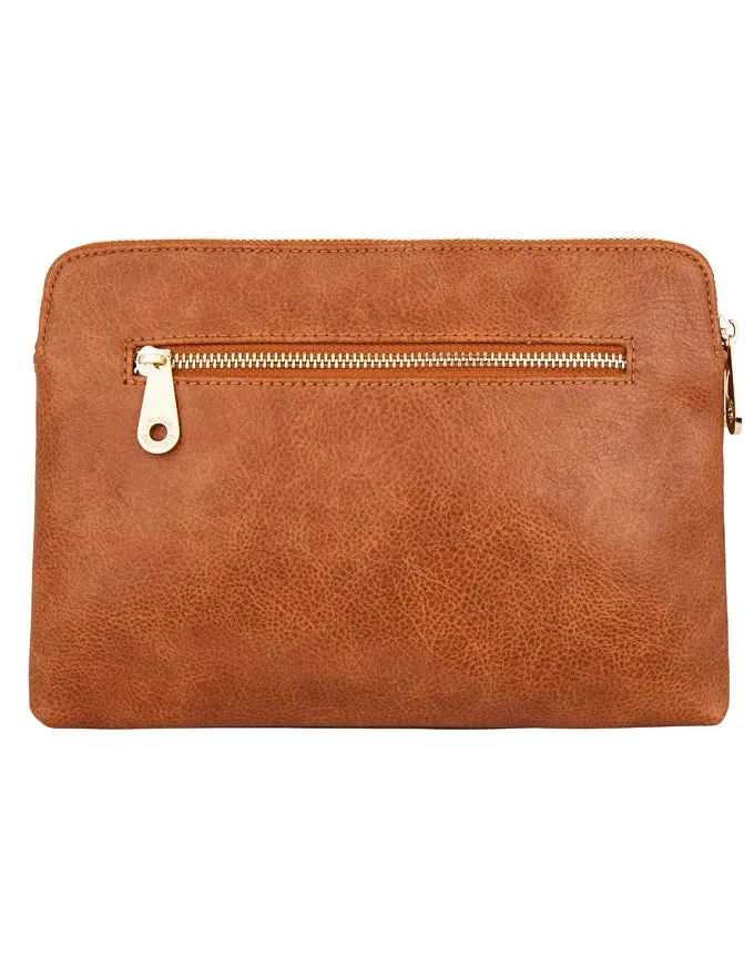 Double Bowery Wallet Tan Pebble