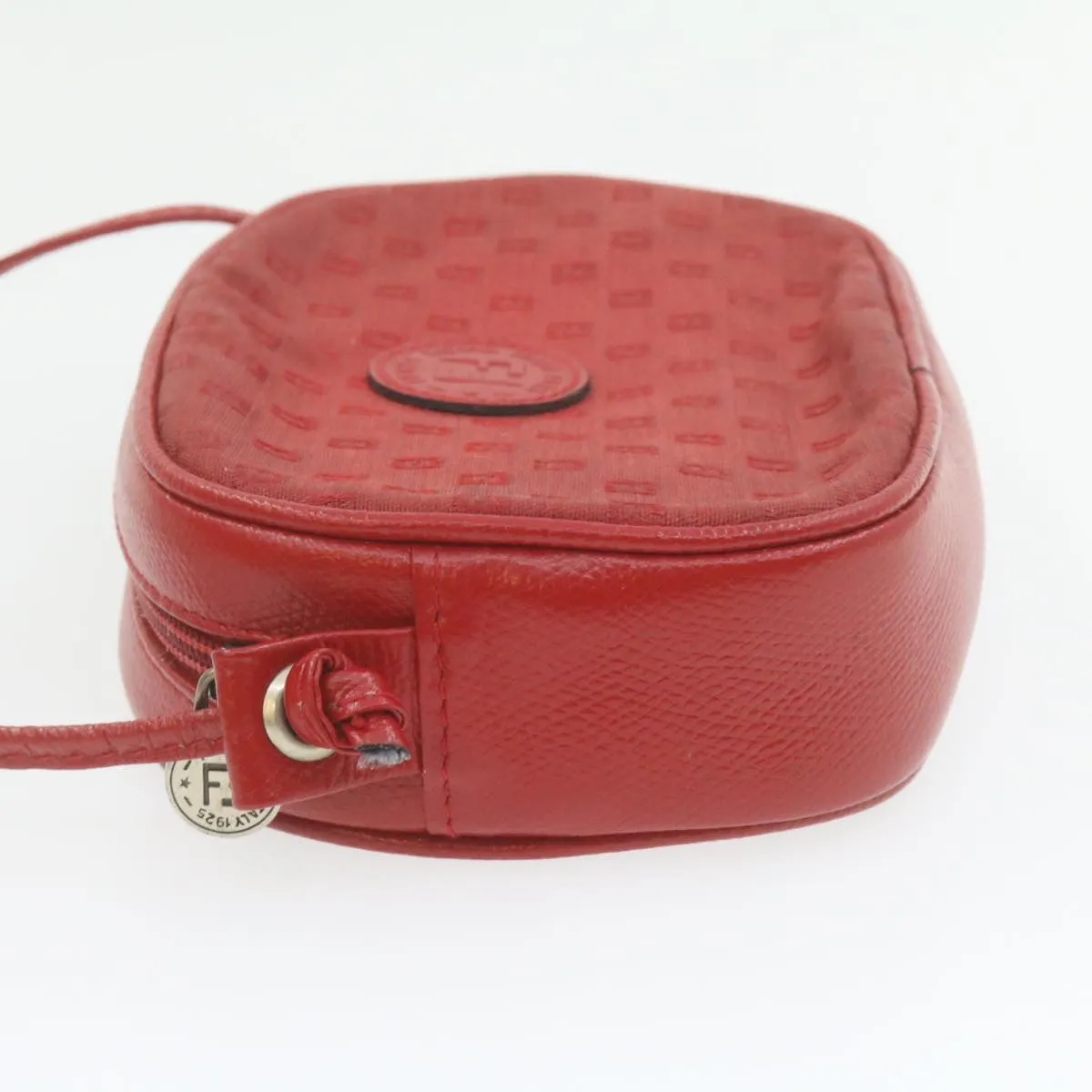 FENDI Shoulder Bag Red Auth am864g
