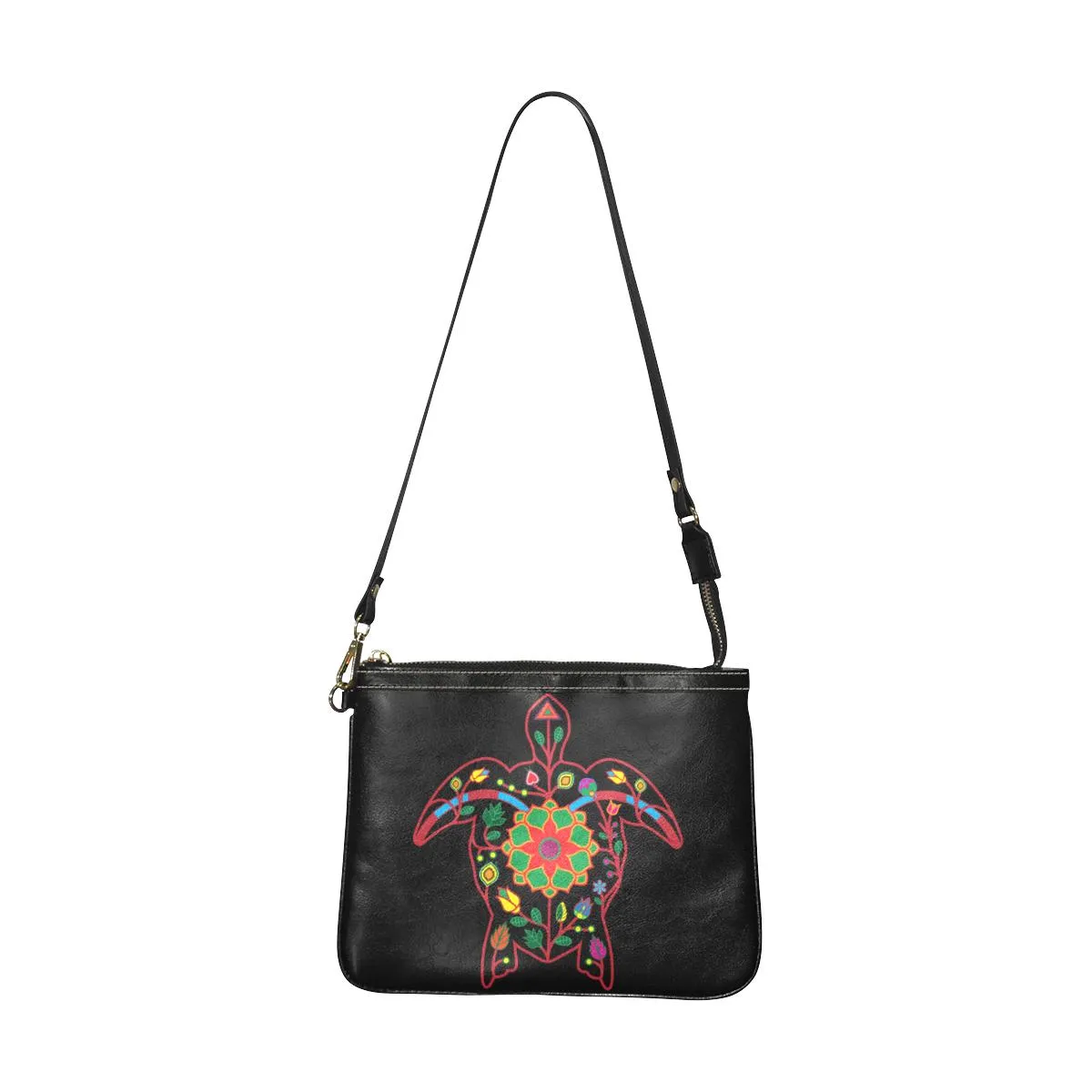 Floral Turtle Small Shoulder Bag