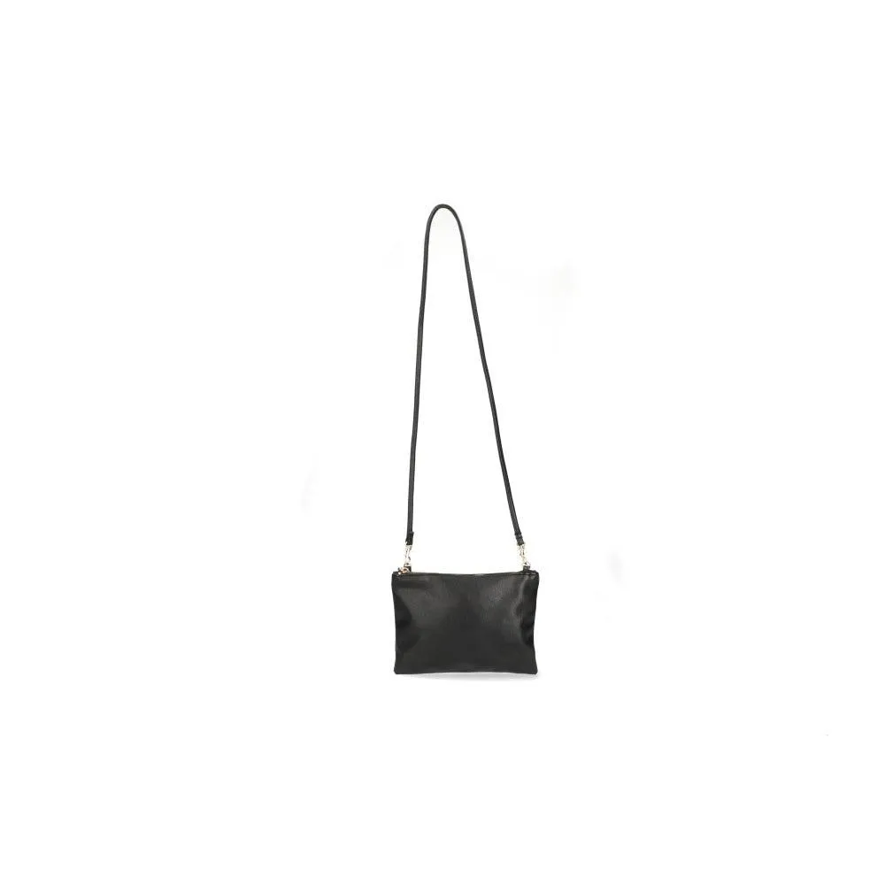 H&M Pebble Shoulder Bags Leather Black Colour For Women