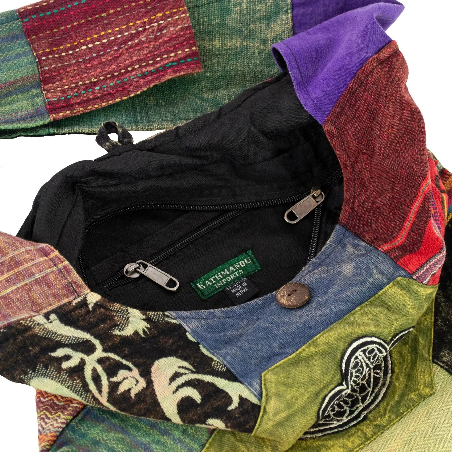 Hamsa Patchwork Shoulder Bag