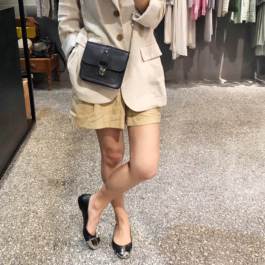 Herbert/Dark Blue mini shoulder bag