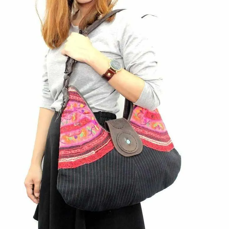 Hmong Jacket Sleeve Shoulder Bag - Thailand