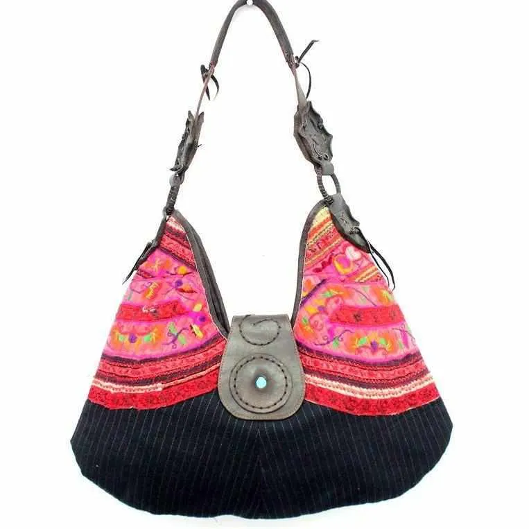 Hmong Jacket Sleeve Shoulder Bag - Thailand