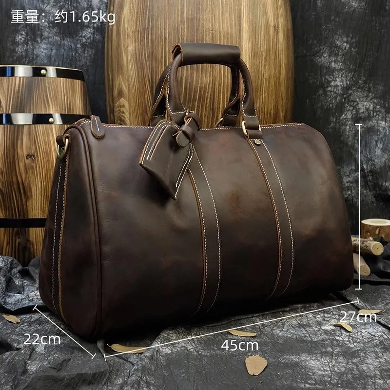 Jonathan Medium Cow Leather Duffel Bag