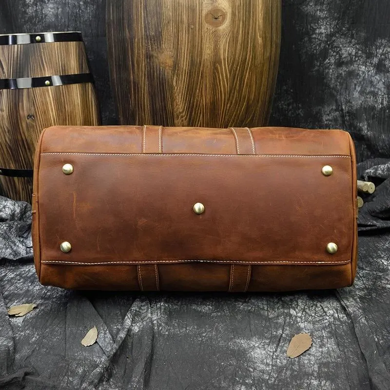 Jonathan Medium Cow Leather Duffel Bag