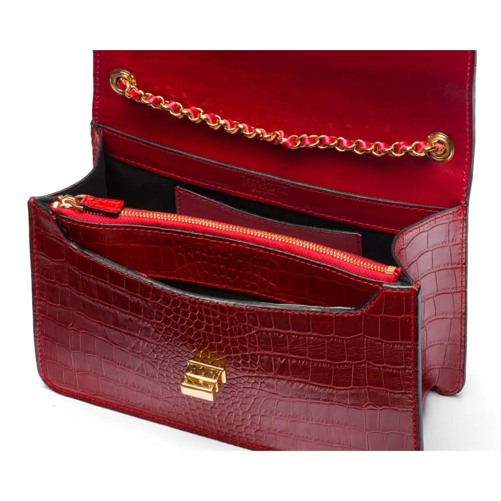 Julia Bag - Red Croc