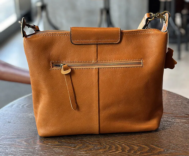 Medium Womens Leather Over The Shoulder Bag Genuine Leather Crossbody Purse