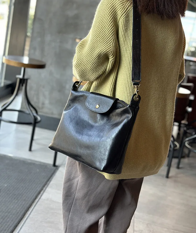 Medium Womens Leather Over The Shoulder Bag Genuine Leather Crossbody Purse