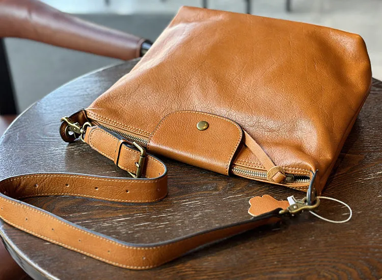 Medium Womens Leather Over The Shoulder Bag Genuine Leather Crossbody Purse