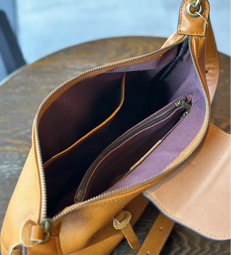 Medium Womens Leather Over The Shoulder Bag Genuine Leather Crossbody Purse