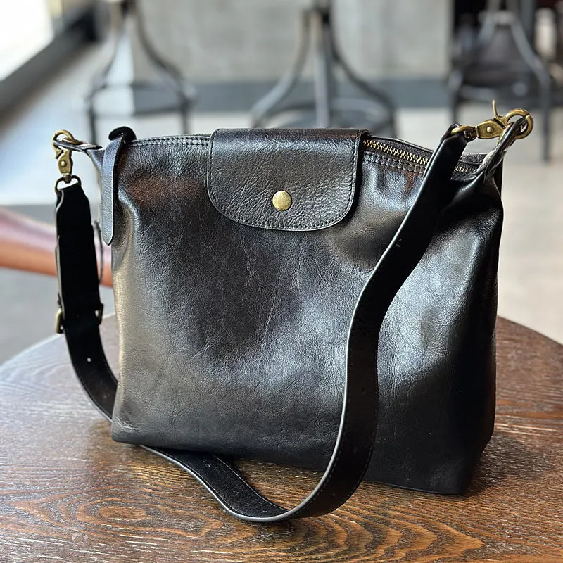 Medium Womens Leather Over The Shoulder Bag Genuine Leather Crossbody Purse