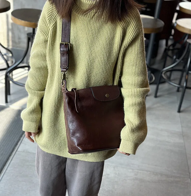 Medium Womens Leather Over The Shoulder Bag Genuine Leather Crossbody Purse