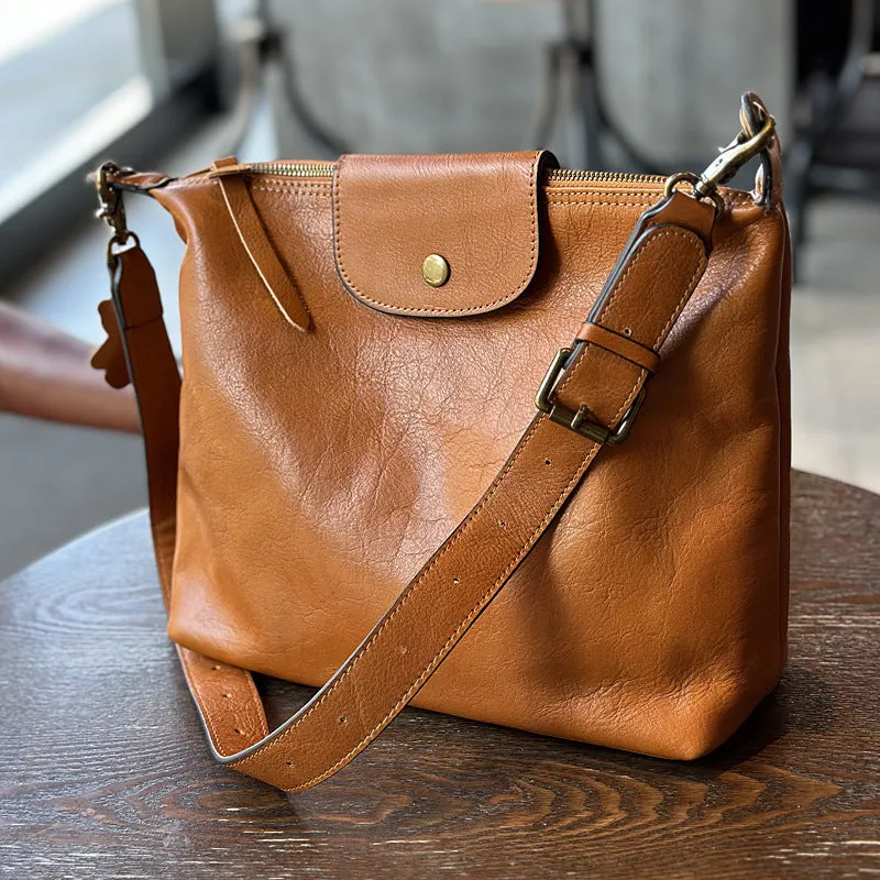 Medium Womens Leather Over The Shoulder Bag Genuine Leather Crossbody Purse