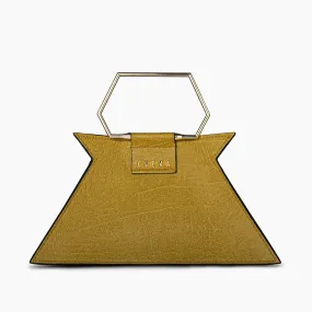 Mustard Metallic Glam Shoulder Bag