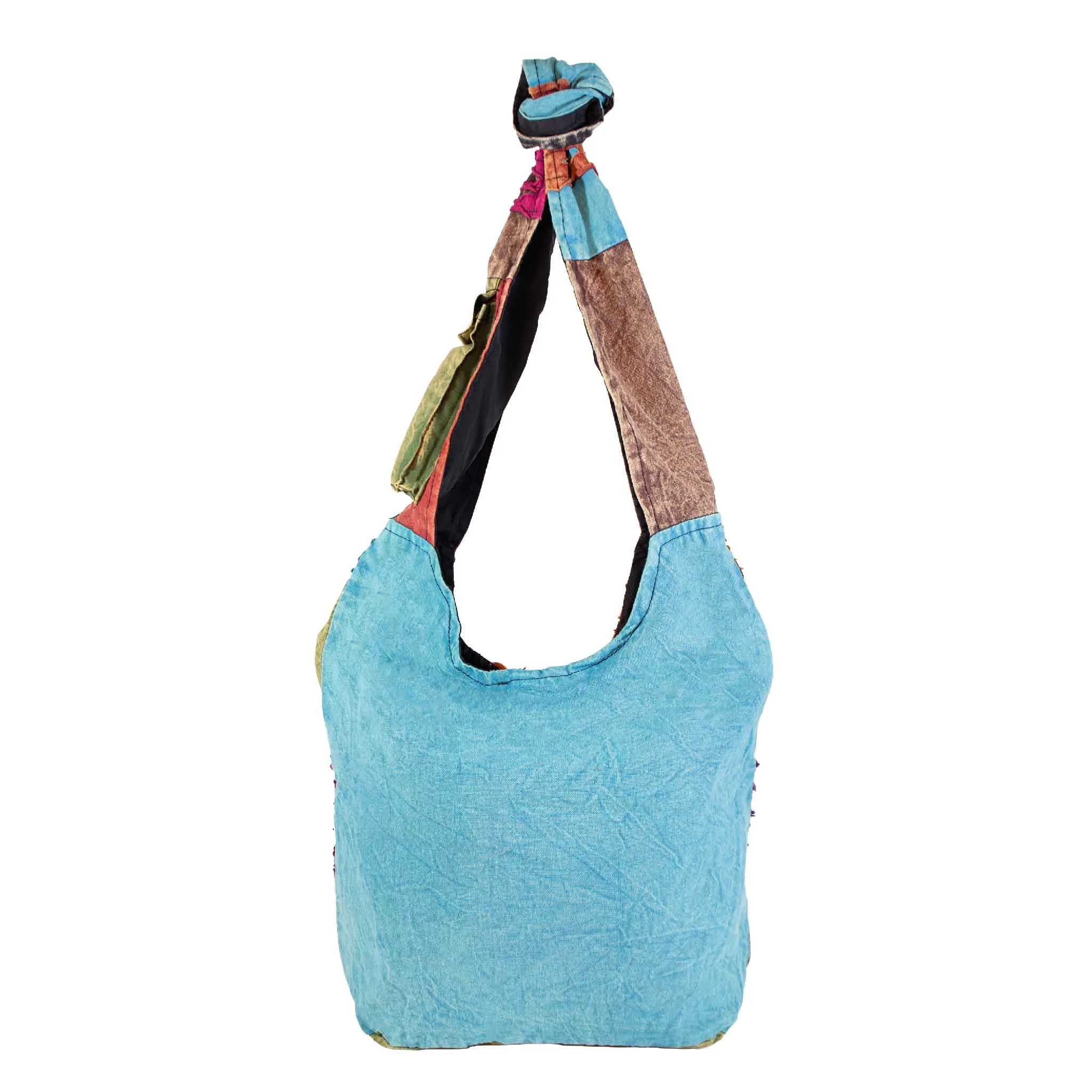 Om Peace and Flower Shoulder Bag
