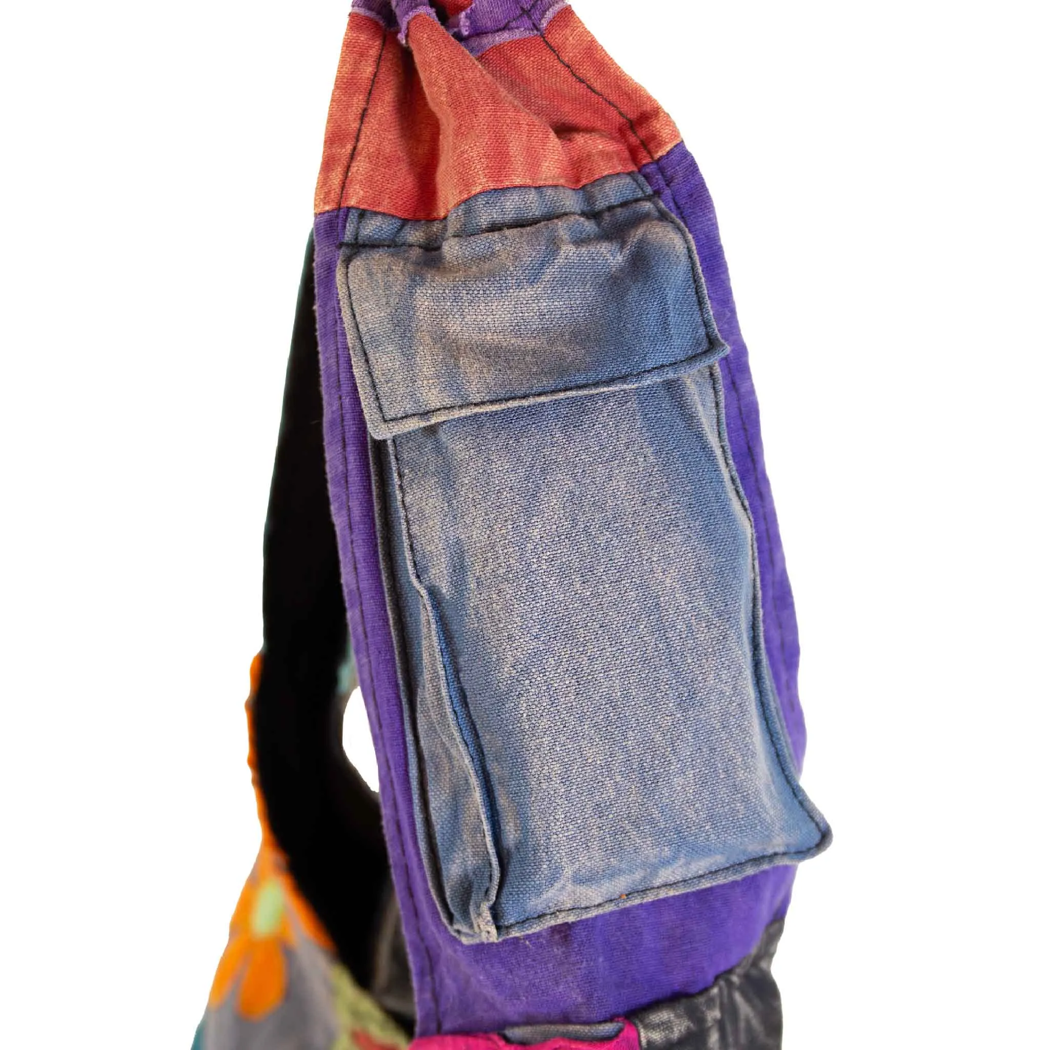 Om Peace and Flower Shoulder Bag