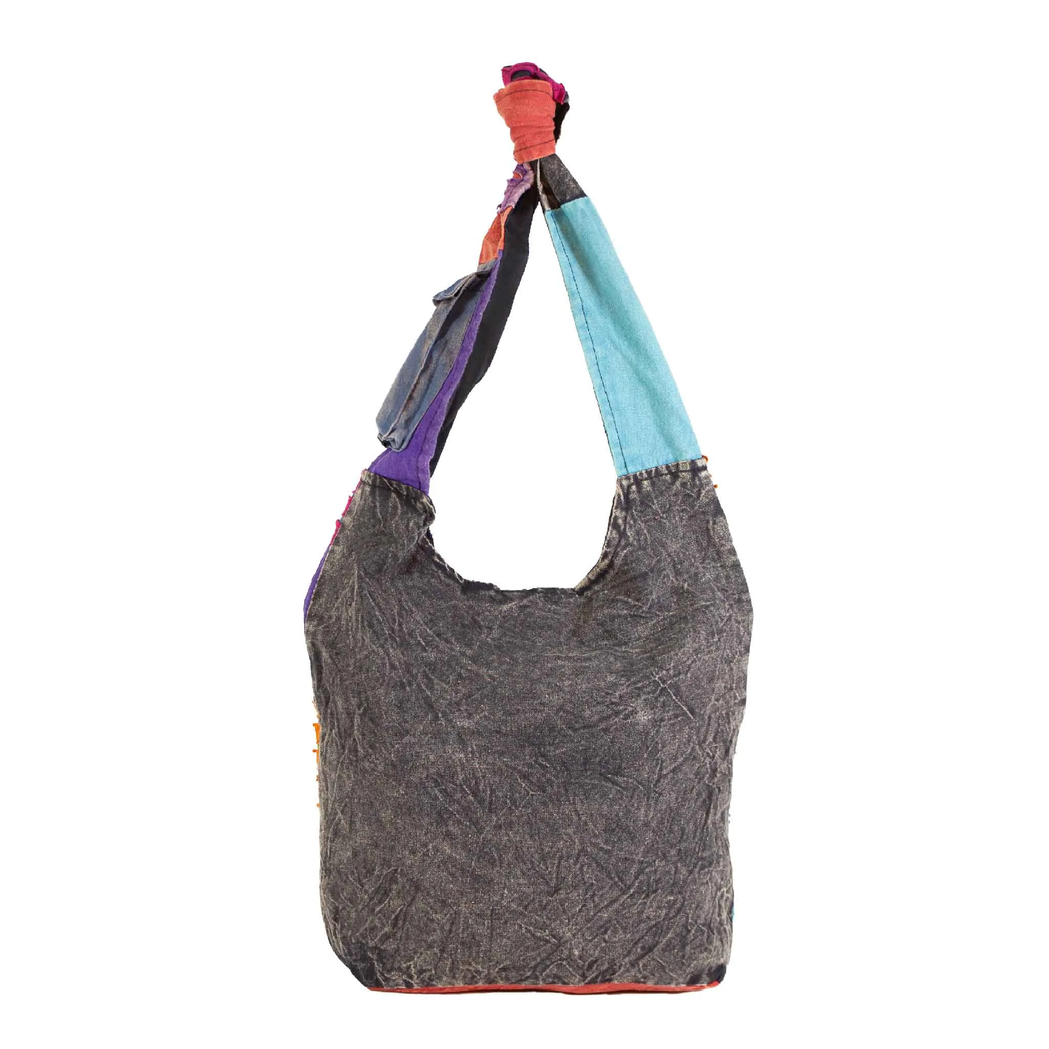 Om Peace and Flower Shoulder Bag