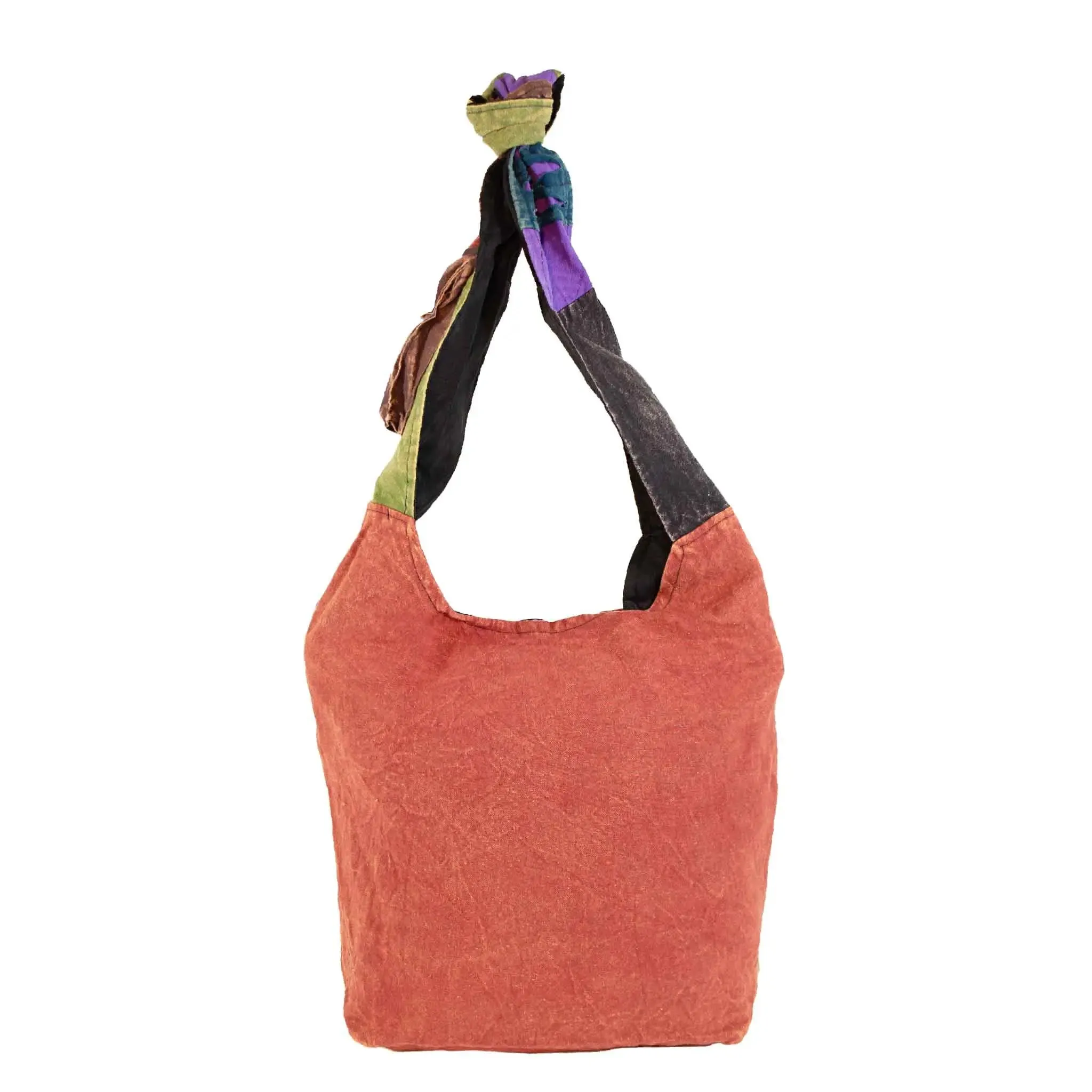 Om Peace and Flower Shoulder Bag