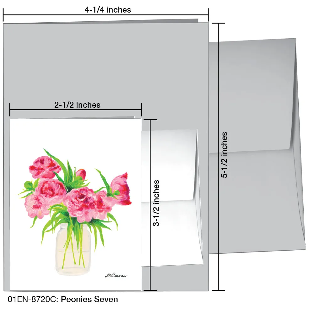 Peonies Seven, Greeting Card (8720C)