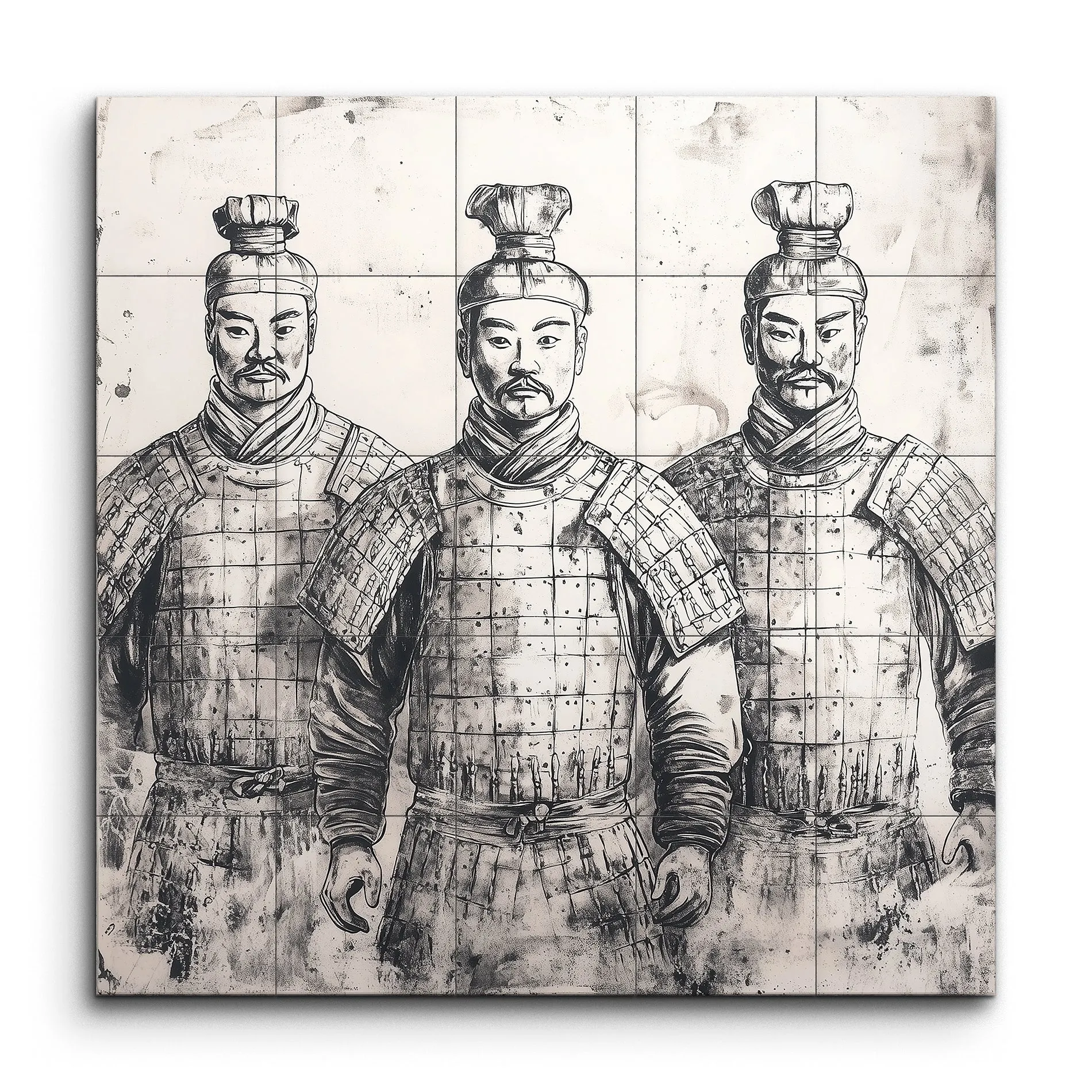 Regal Warriors: Monochrome Tribute to Terracotta