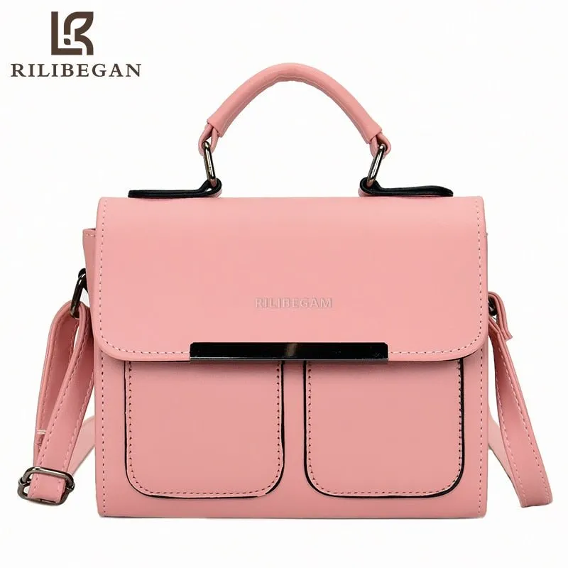 RILIBEGAN Split Leather Crossbody Handbag or Shoulder Bag