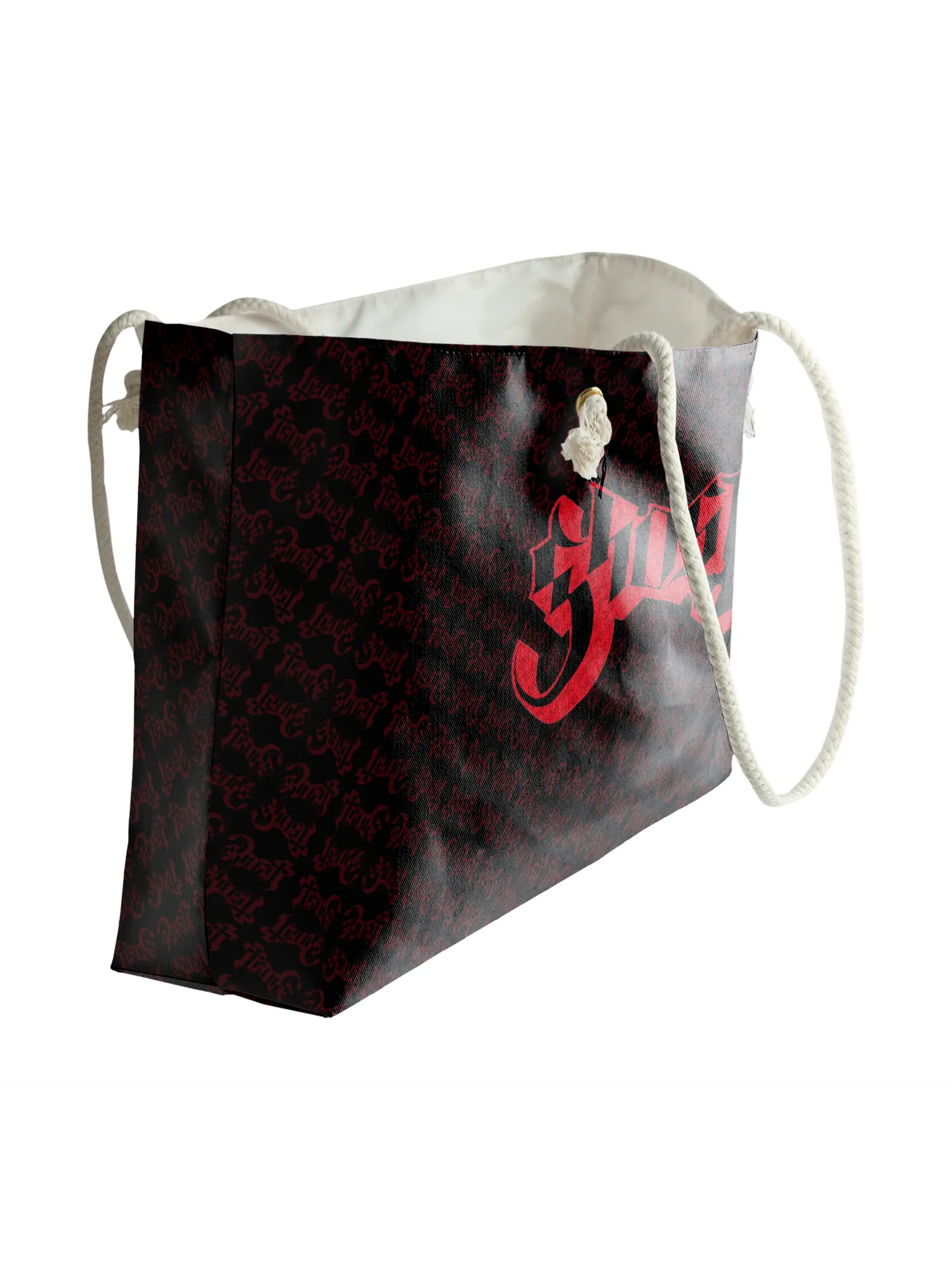 Rocksax Ghost Rope Handled Beach Bag - Rite Here, Rite Now