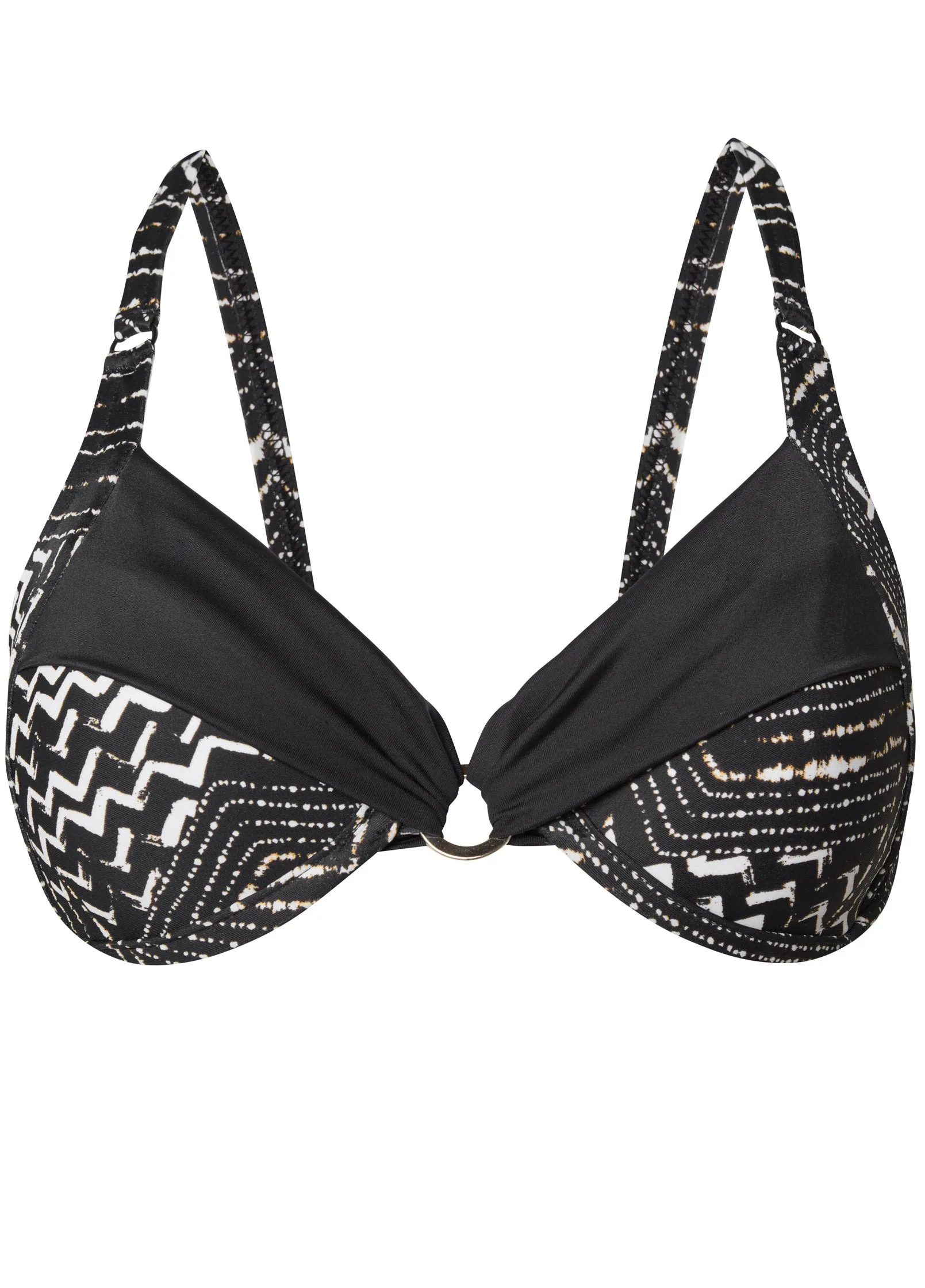 Sally Underwire Ring Top - Monochrome Moves