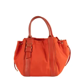 Salvatore Ferragamo Red Nylon Bow Shoulder Bag