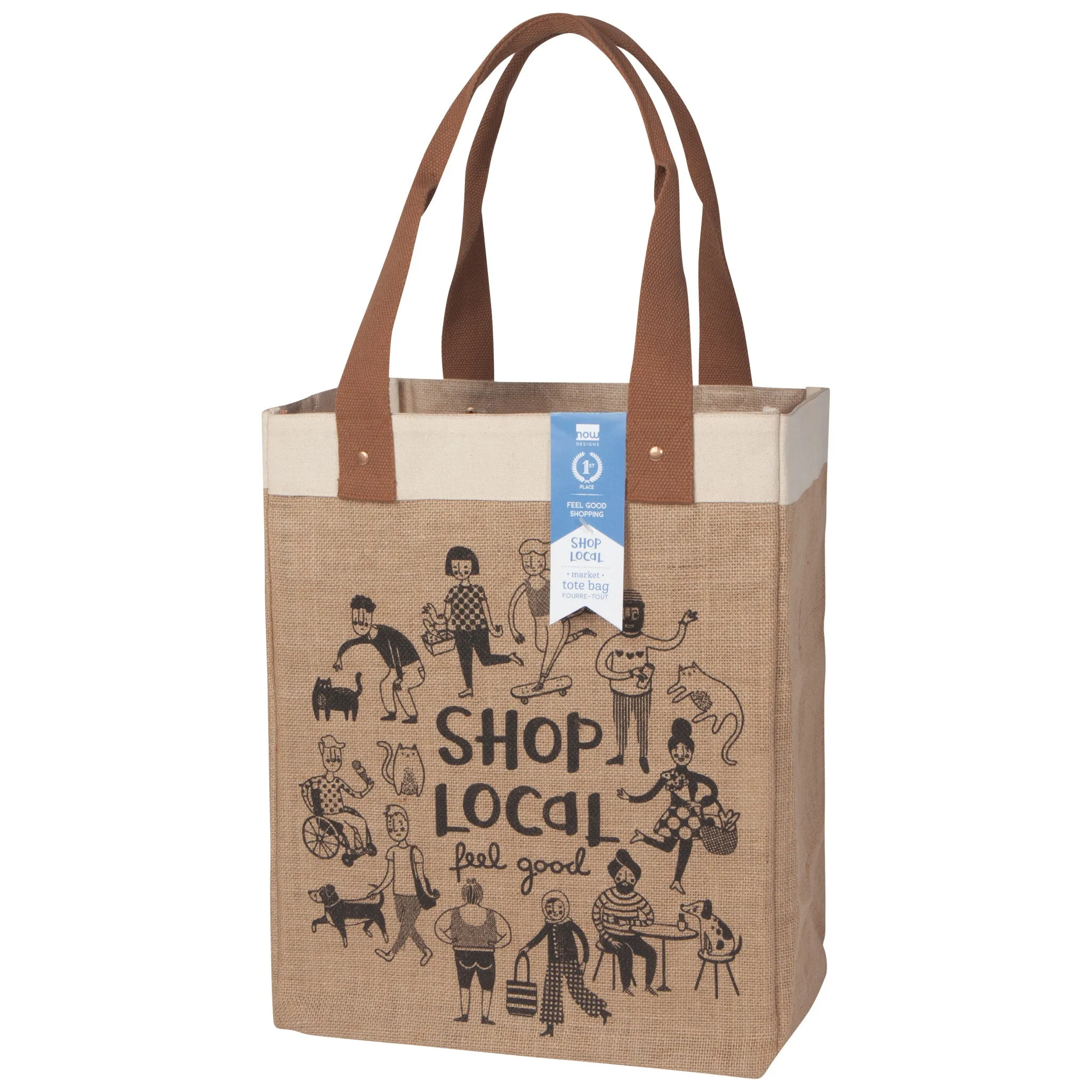 Shop Local Shopping Tote Laminated Lining