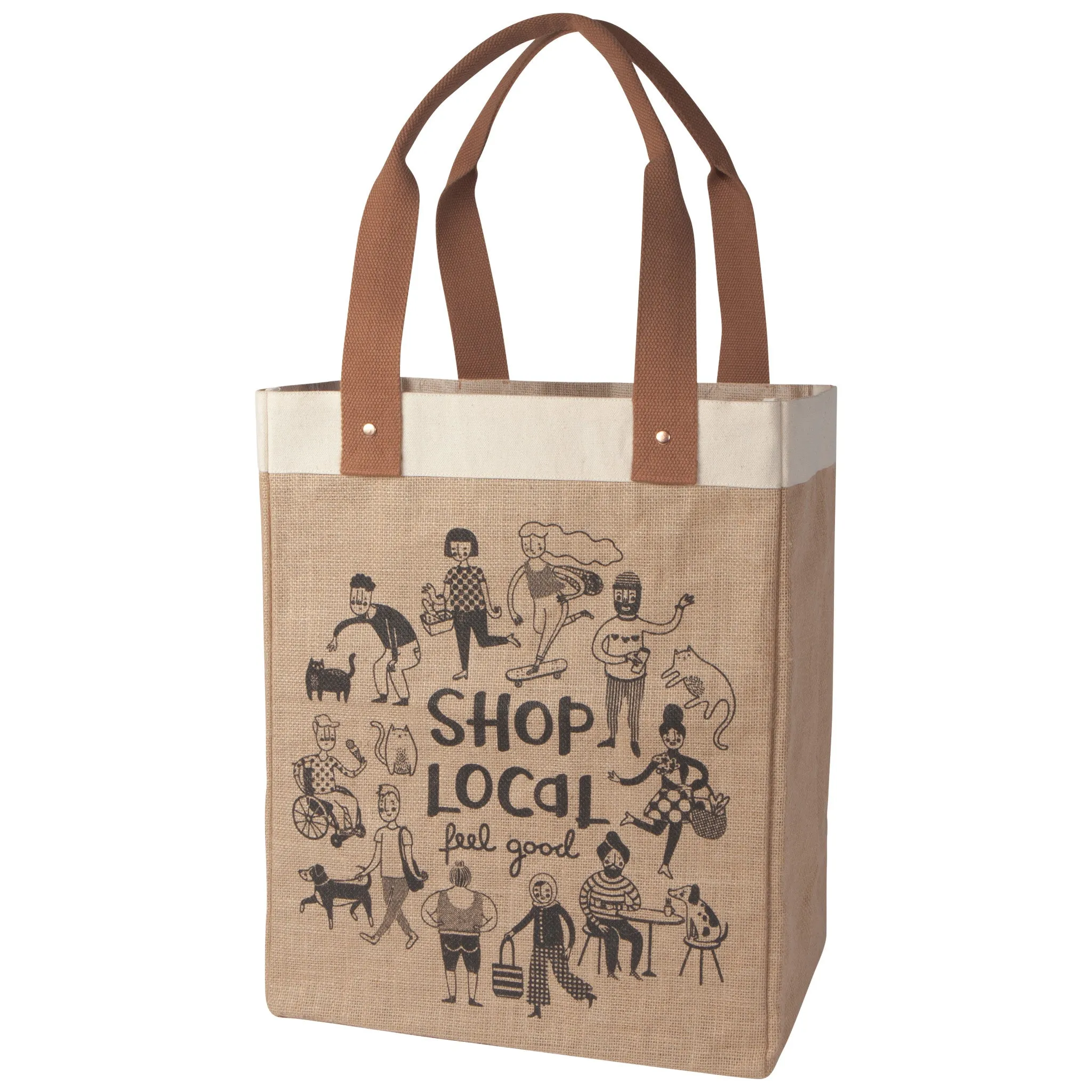Shop Local Shopping Tote Laminated Lining