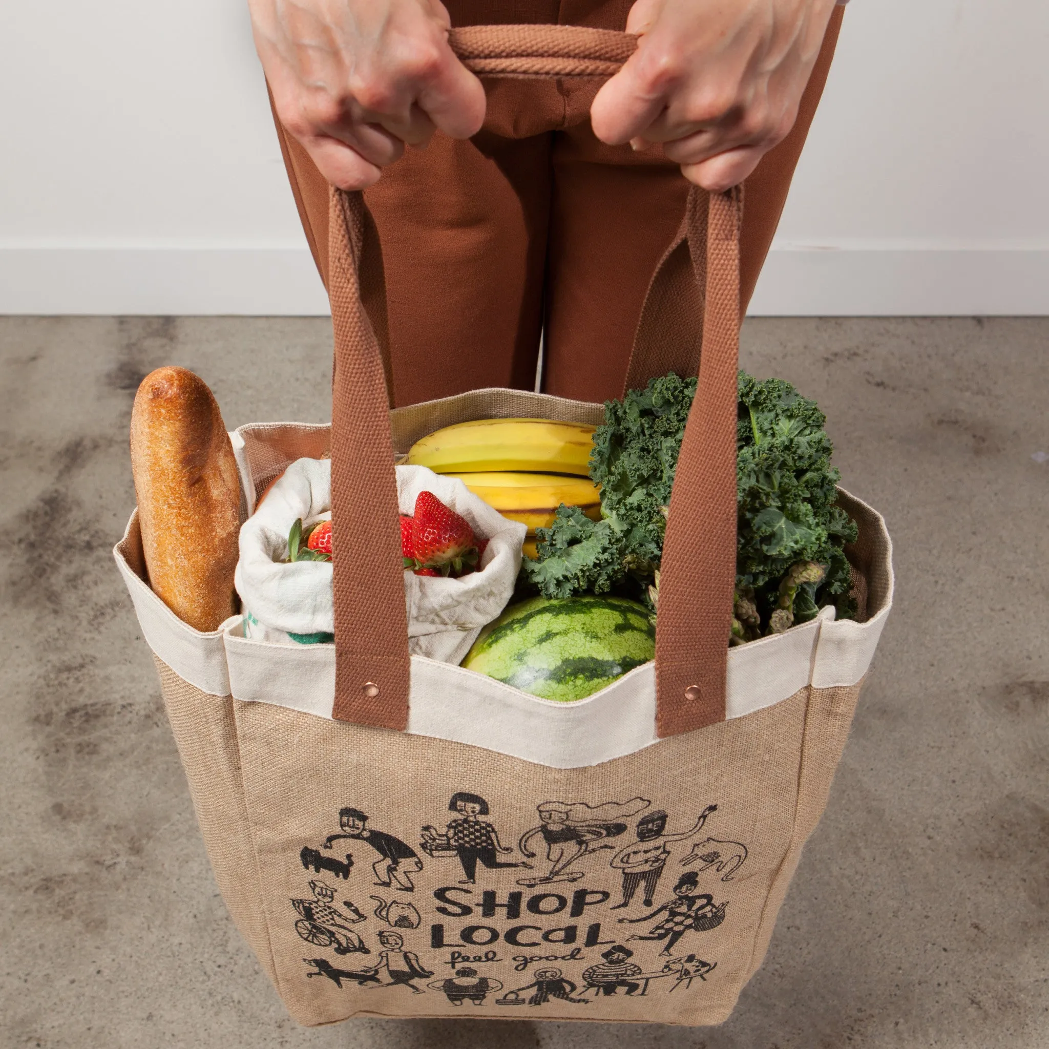 Shop Local Shopping Tote Laminated Lining